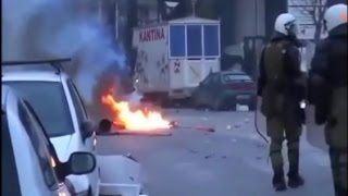 Pyro amp Hooligan riot  PAOK vs Olympiakos 02032016 [upl. by Eirdua140]