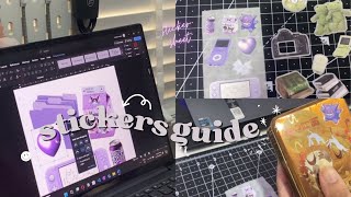 🐳how to make stickers  glossy matte wo sticker paper [upl. by Cecil538]