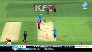 Strikers v Sixers semi final highlights [upl. by Ardnasxela]