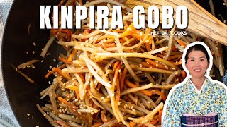 Classic Japanese Burdock Root Recipe  Tasty Kinpira Gobo [upl. by Linell]