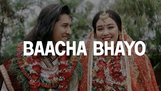 Baacha Bhayo  Swoopna amp Jyotsna♡ Wedding Song Antim saas ferchutimi sangai bachera♡ [upl. by Wylma]