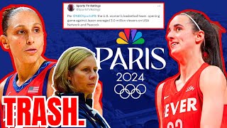 USA Basketball TRASH RATING wo Caitlin Clark WNBA FAILED BIG Clark Comments on Olympics Snub [upl. by Roselin]