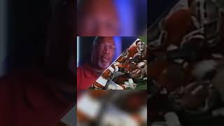 Ronnie Lott Huge Hit on Ickey Woods shorts [upl. by Haze813]