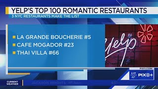 3 NYC eateries make Yelps Top 100 romantic restaurants list [upl. by Eissoj]