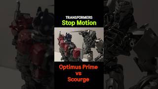 TRANSFORMERS Leader Optimus vs Rise of Beasts Kong amp Bumblebee Revenge  Robotcar Stop Motion [upl. by Heim]