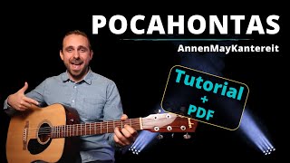 Pocahontas  AnnenMayKantereit  Akustik Gitarre Tutorial [upl. by Adiehsar]