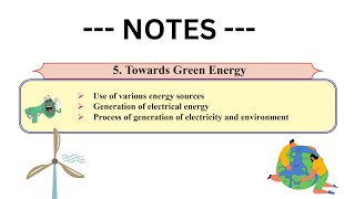 5Towards Green Energy 10th science 2 Notes  Maharashtra State Board Science Std 10th [upl. by Durrett837]