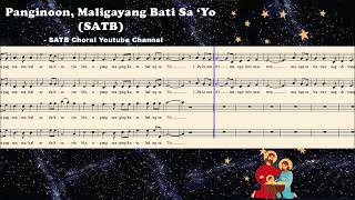 Panginoon Maligayang Bati Sa Yo  SATB [upl. by Nnylyaj]