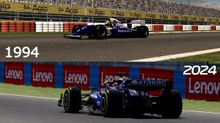 Imola 1994 VS 2024  Williams FW16 amp FW46  Assetto Corsa [upl. by Luoar]