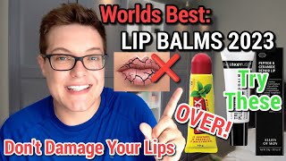 BEST LIP BALMS 2023  Chapstick Is Cancelled❌ Watch Before You Buy [upl. by Eydnarb]