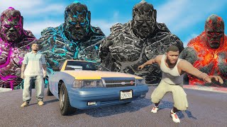 Lava God Franklin Shinchan Try Taxi Driving Job in GTA 5 [upl. by Adlez784]