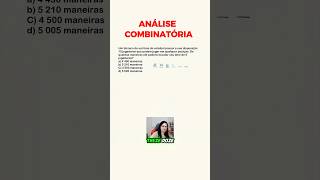 ✅Problema de Análise Combinatória enem matemática análisecombinatória [upl. by Luoar]