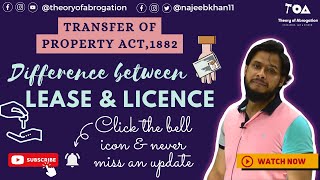 Difference between Lease and Licence [upl. by Elleinahc]