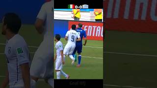 Italy vs Uruguay World cup 2014  Suarez Bites Chiellini shorts [upl. by Idelle]