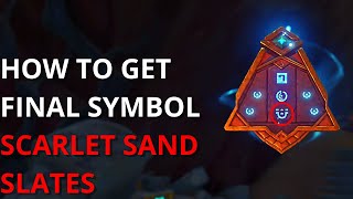 HOW TO GET FINAL SYMBOL SCARLET SAND SLATES GENSHIN 34 [upl. by Jenni]