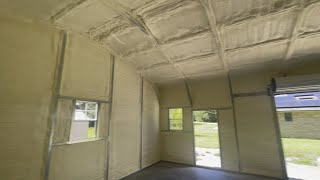 Energy Seal spray foam insulation for a metal building Does it work in Florida [upl. by Nylasej]