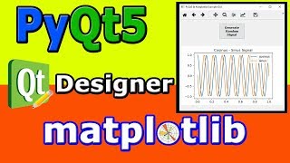 PyQt5 Matplotlib Qt Designer [upl. by Orlan]