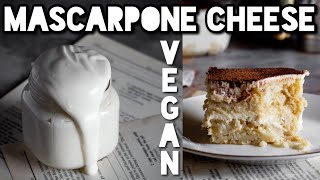 The BEST vegan Mascarpone Recipe no nuts  high protein [upl. by Suzan]