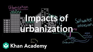 Impacts of Urbanization AP Environmental science Khan Academy [upl. by Dnamra]