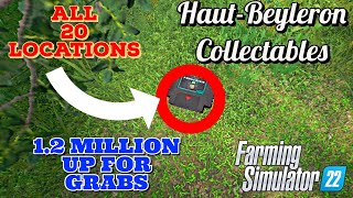 Location of ALL 20 GAME CARTRIDGES in Farming Simulator 22 HautBeyleron Collectibles [upl. by Harshman]