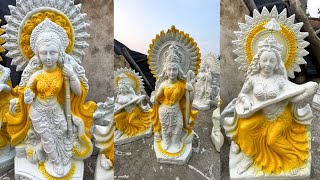 saraswati puja kumartuli  saraswati puja 2024  saraswati thakur price 2024 small saraswati [upl. by Natan33]