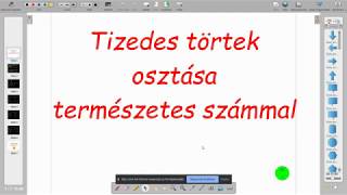 Tizedes törtek osztása természetes számmal [upl. by Xerxes]