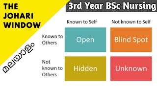 Johari Window Simple Explanation in Malayalam  3rd Year BSc Nursing  Mental Health Nursing [upl. by Ruvolo]