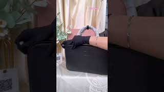 Share my wifes unboxing MIUMIU Arcadie black Leather Crossbody Shoulder Bag Pursedesignerbag [upl. by Vanny]