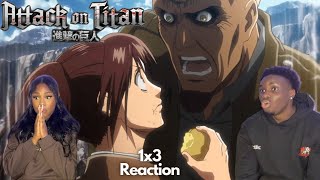 WE LOVE POTATO GIRL  Anime HATER Reacts to Attack on Titan 1x3  quotA Dim Light Amid Despairquot [upl. by Cheng]