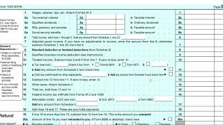 1040 Tax Form Read Through [upl. by Ihcekn]