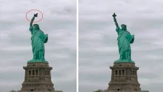 5 Mysterious Moving Statues Caught On Camera [upl. by Epolenep]