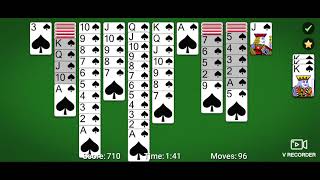 213 Spider Solitaire Speedrun 1 [upl. by Anilok]