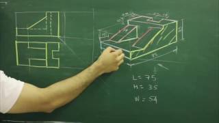 Orthographic projections Q 17 Engineering Drawing Technical Drawing [upl. by Anaylil913]