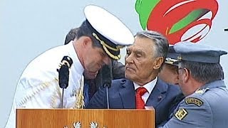 Portuguese president collapses during speech to military [upl. by Terence374]