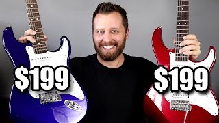 Whats The Best 200 Guitar  Yamaha Pacifica vs Squier Affinity [upl. by Ardnuahs384]