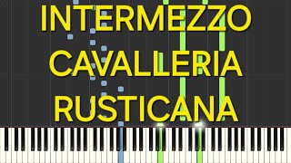 intermezzocavalleria rusticanarallentatoslowpiano facile easy tutorial [upl. by Bernardo]