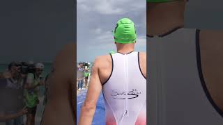 POV You walk out with Pierre Le Corre 👀 WTCSWeihai Triathlon BeYourExtraordinary shorts [upl. by Fini]