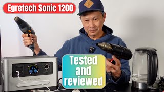 Egretech Sonic 1200 Solar power station  tested and reviewed [upl. by Maddie]