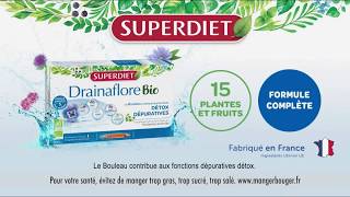 Drainaflore Détox Bio Superdiet quotmon réflexe détoxquot quotje suis Superdiet  lavenir est Bioquot Pub 30s [upl. by Ise]