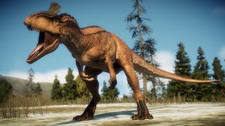 Cryolophosaurus Sounds Jurassic World Evolution 2 [upl. by Toomay]