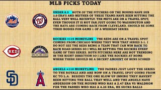 MLB Picks June 3rd Best Bets Today [upl. by Htnicayh]