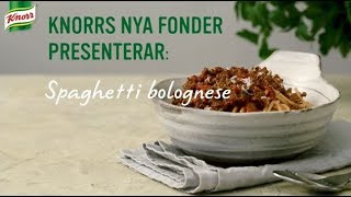 Spaghetti bolognese med bacon  Knorr Sverige [upl. by Aivatal]