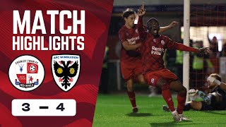 HIGHLIGHTS  Crawley Town vs AFC Wimbledon [upl. by Hcir]