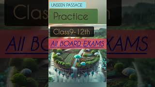 unseen passage for class 10th 12th all board exams boardexam [upl. by Chrisse]