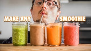 The Easy Guide On Making Just About Any Smoothie [upl. by Vanthe]