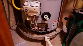 DIY Gas Water Heater Repair  Pilot Light Wont Stay Lit  Status light not blinking [upl. by Truelove]