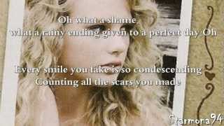 COLD AS YOU KaraokeInstrumental  Taylor Swift [upl. by Aerdnat]