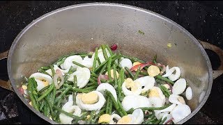 RECETTE  HARICOTS VERTS AUX OEUFS ILE DE LA REUNION [upl. by Neicul]