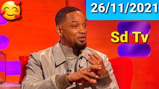 FULL Graham Norton Show 26112021 Will Smith Richard Osman LinManuel Miranda Rosie Ramsey Yola [upl. by Atikir]