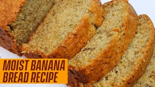 HOW TO MAKE THE BEST MOIST BANANA BREAD  BANANA BREAD RECIPE  CAKESBYIFE [upl. by Browne]